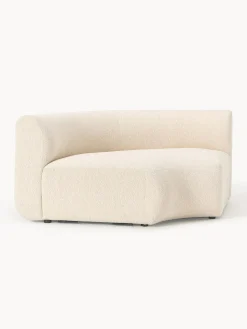 Modulo De Esquina Redondo En Tejido Boucle Sofa Sofia