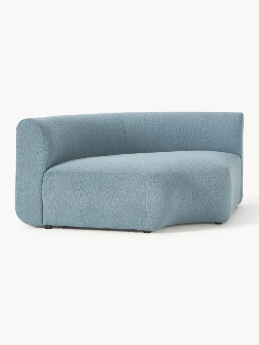 Modulo De Esquina Redondo En Tejido Boucle Sofa Sofia