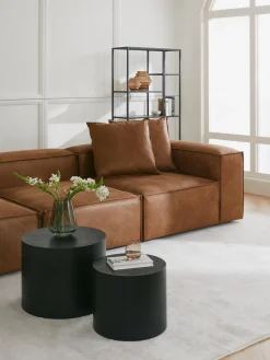 Modulo De Esquina Sofa De Cuero Reciclado Lennon