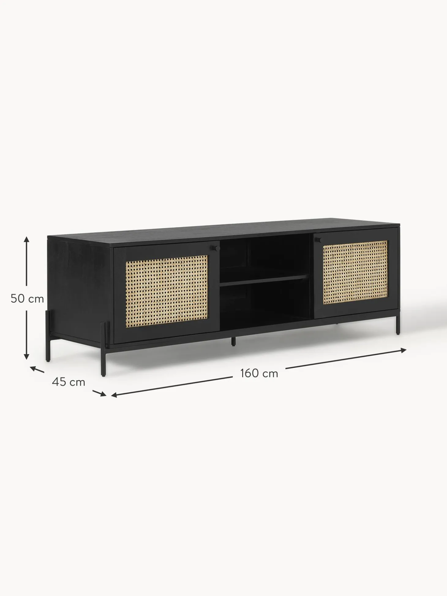 Mueble De Tv Con Tejido Vienes Vienna