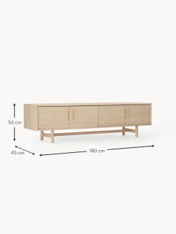 Mueble Tv Con Puertas De Roble Diana