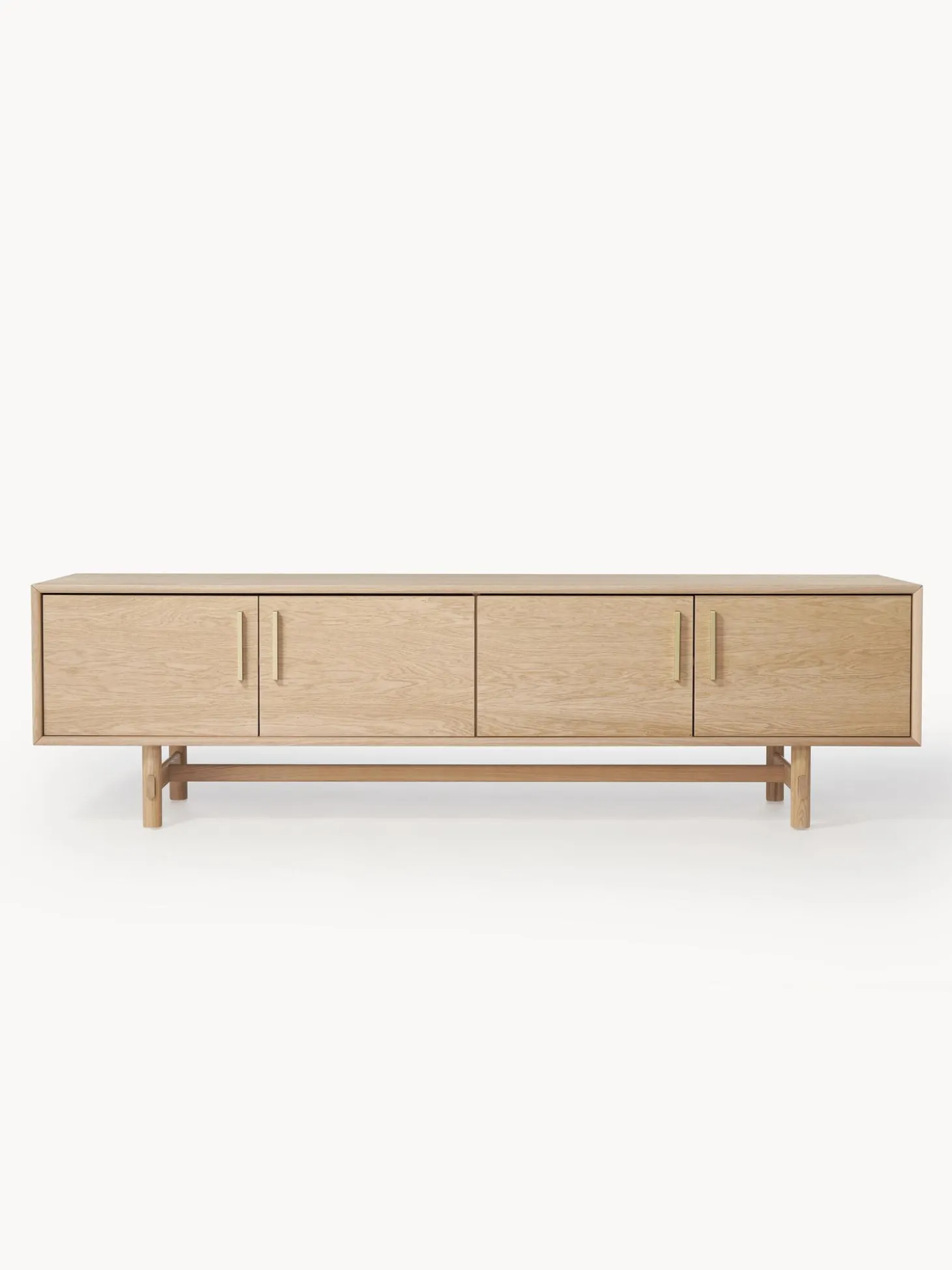 Mueble Tv Con Puertas De Roble Diana
