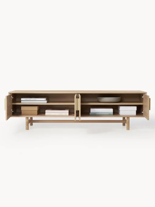 Mueble Tv Con Puertas De Roble Diana