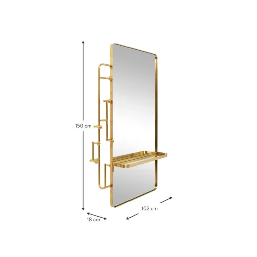 Perchero De Pared Con Espejo Tristan