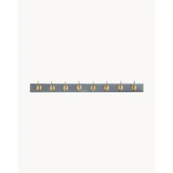 Perchero De Pared De Madera Edgy, 8 Ganchos