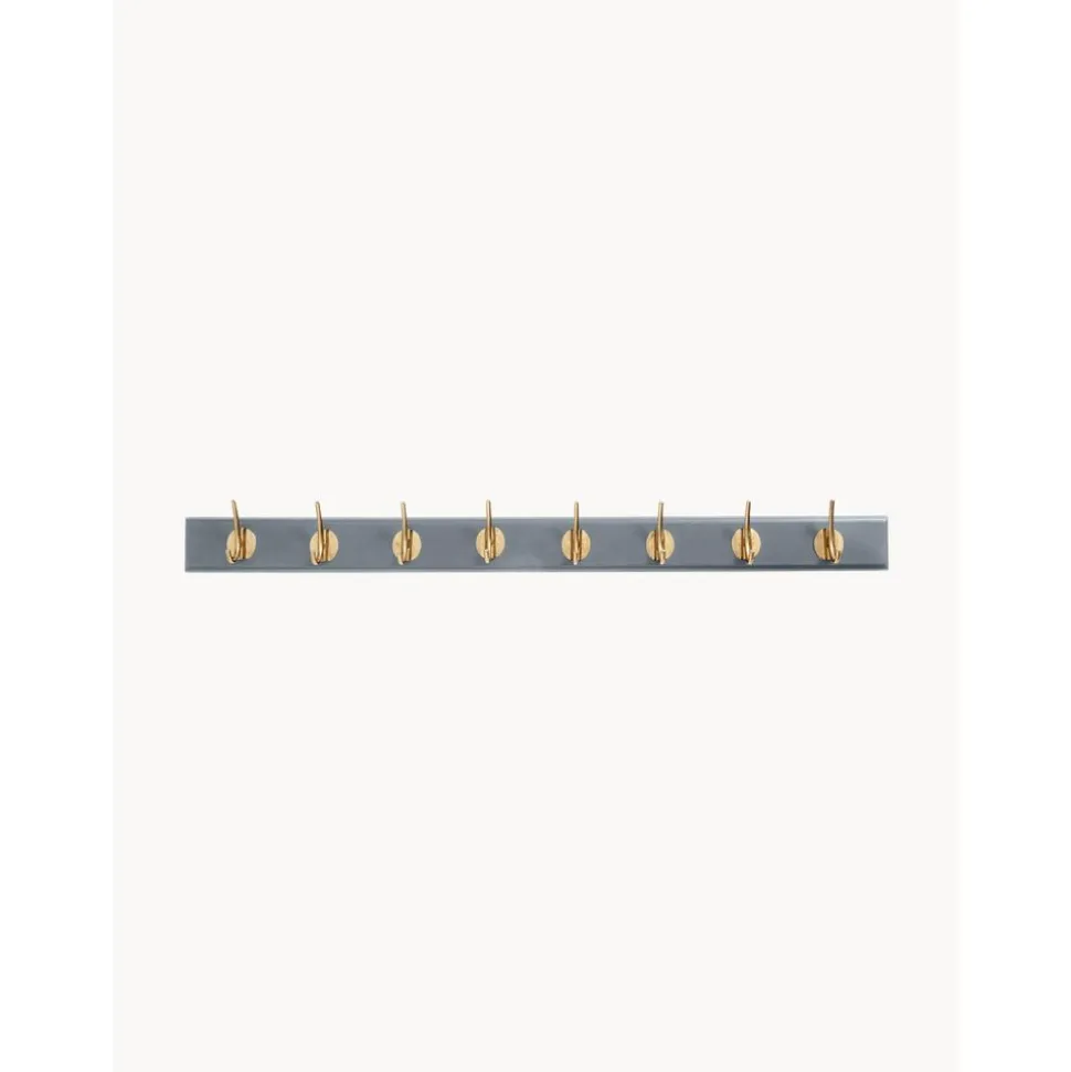 Perchero De Pared De Madera Edgy, 8 Ganchos