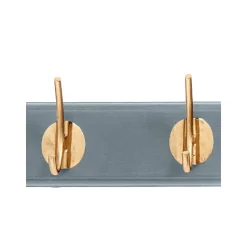 Perchero De Pared De Madera Edgy, 8 Ganchos