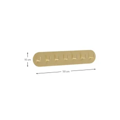 Perchero De Pared De Metal Form, Con 7 Ganchos