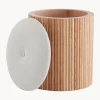 Puf De Madera Darwin, Con Espacio De Almacenamiento