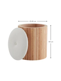 Puf De Madera Darwin, Con Espacio De Almacenamiento