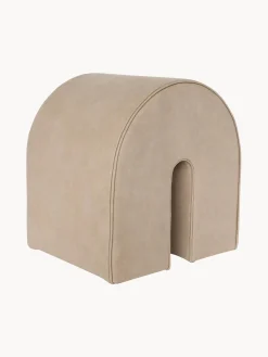 Puf De Piel Curved