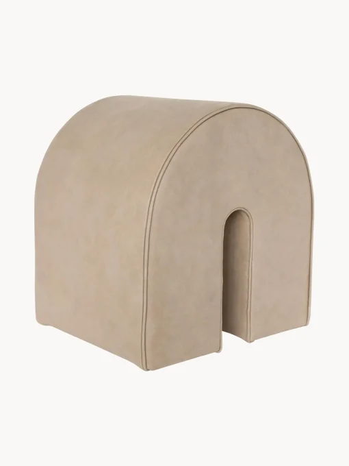 Puf De Piel Curved