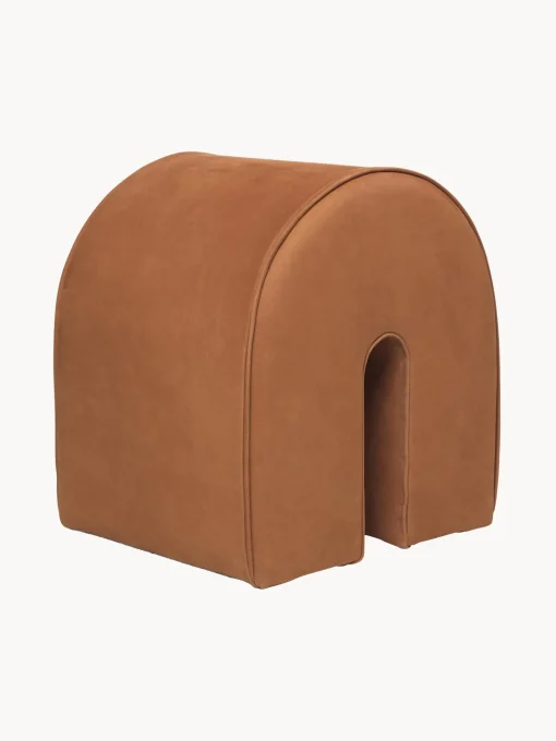 Puf De Piel Curved