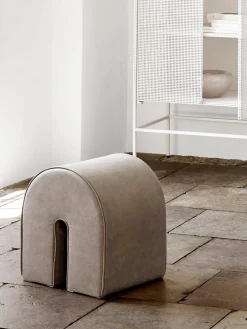 Puf De Piel Curved