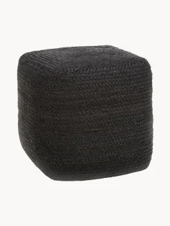 Puff Artesanal De Yute Bono, Estilo Boho