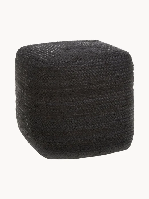 Puff Artesanal De Yute Bono, Estilo Boho