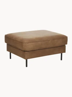 Reposapies Puf De Cuero Reciclado Hunter