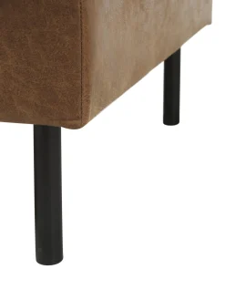 Reposapies Puf De Cuero Reciclado Hunter
