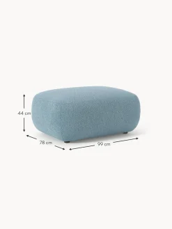 Reposapies Puf En Tejido Boucle Sofia