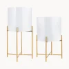 Set De Maceteros De Metal Mina, 2 Uds.
