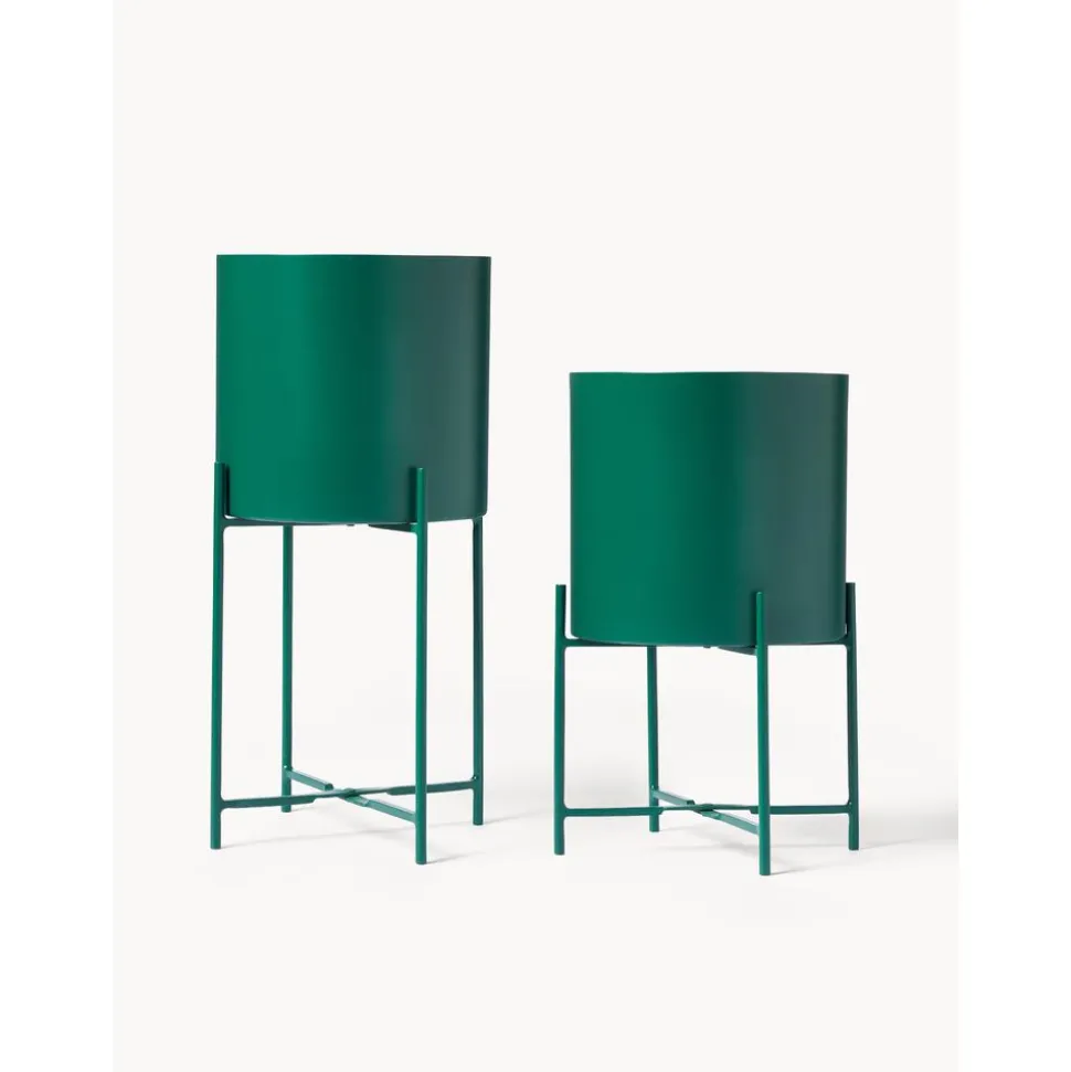 Set De Maceteros De Metal Mina, 2 Uds.