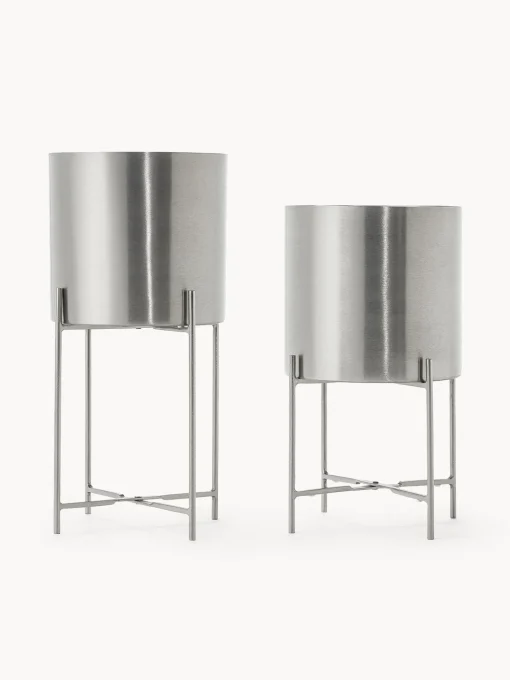 Set De Maceteros De Metal Mina, 2 Uds.