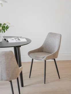 Set De Mesa De Comedor Con Sillas Tapizadadas Yumi, 3 Pzas.