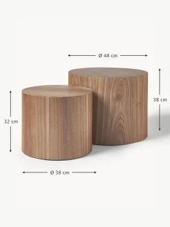 Set De Mesas De Centro De Madera Dan, 2 Uds.