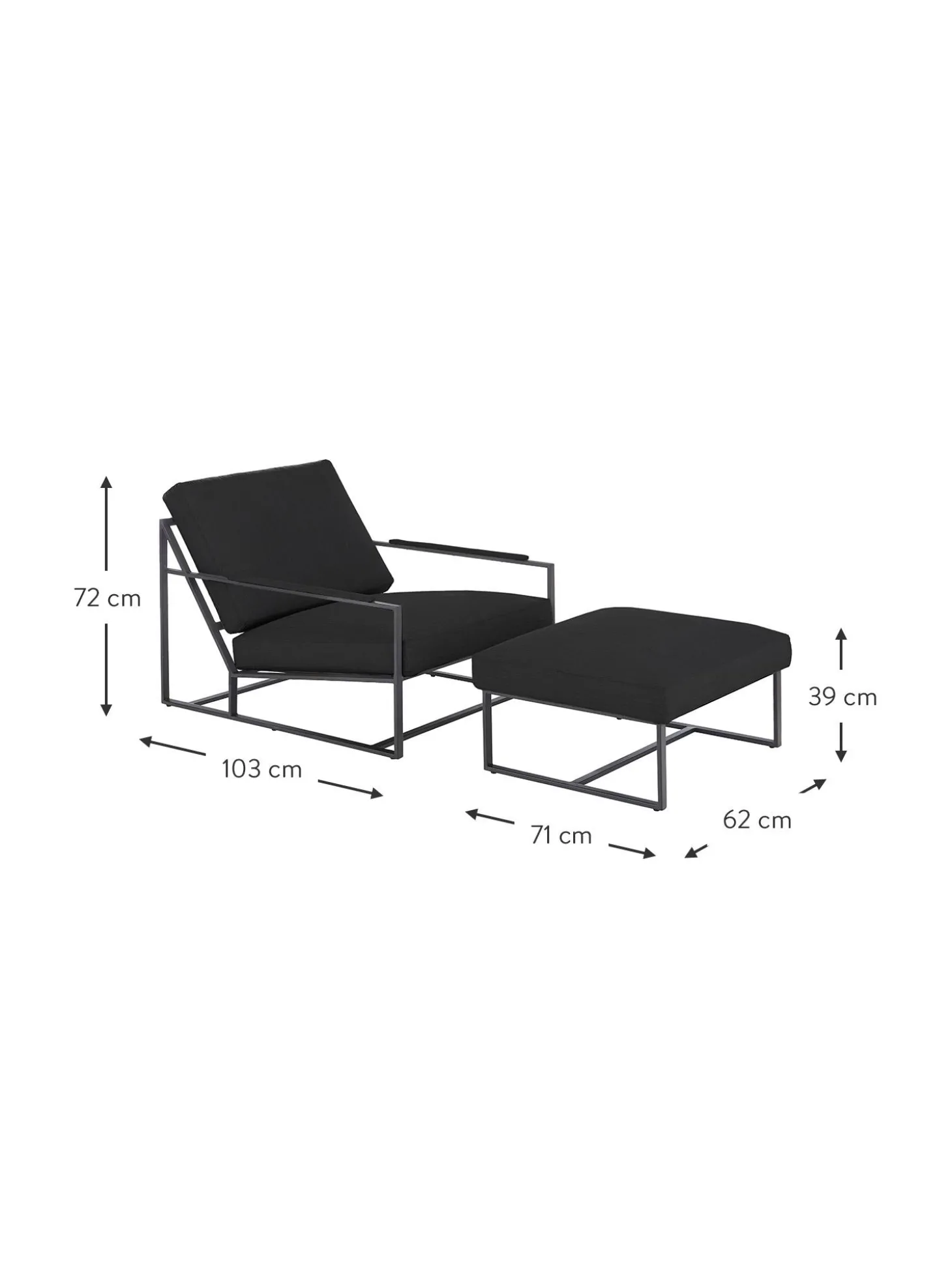 Set Lounge Andy, 2 Pzas.