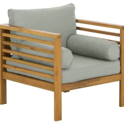 Set Lounge Para Exterior De Madera De Acacia Bo, 4 Pzas.