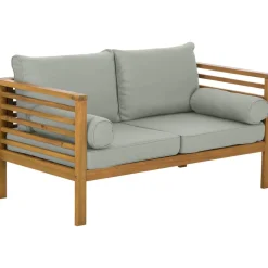 Set Lounge Para Exterior De Madera De Acacia Bo, 4 Pzas.