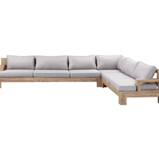 Set Lounge Para Exterior De Madera De Acacia Joshua, 4 Pzas.