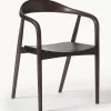 Silla Con Reposabrazos De Madera Angelina