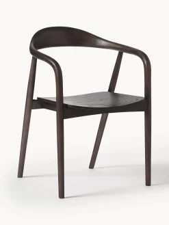 Silla Con Reposabrazos De Madera Angelina