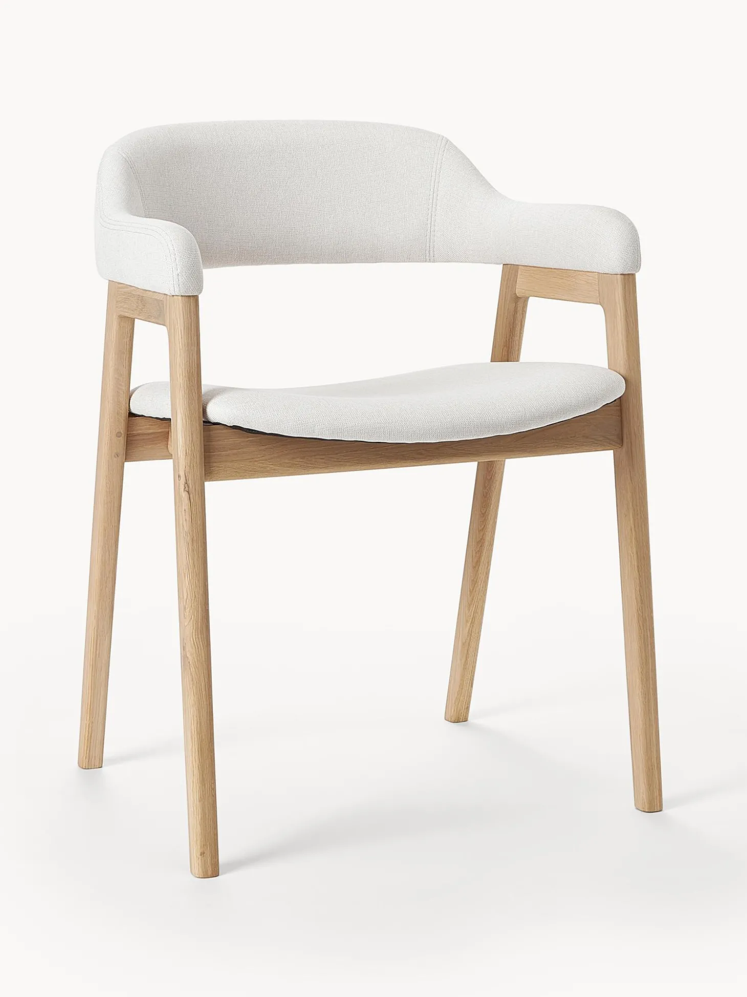 Silla Con Reposabrazos De Madera Santiano