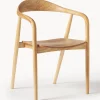 Silla Con Reposabrazos De Madera Angelina