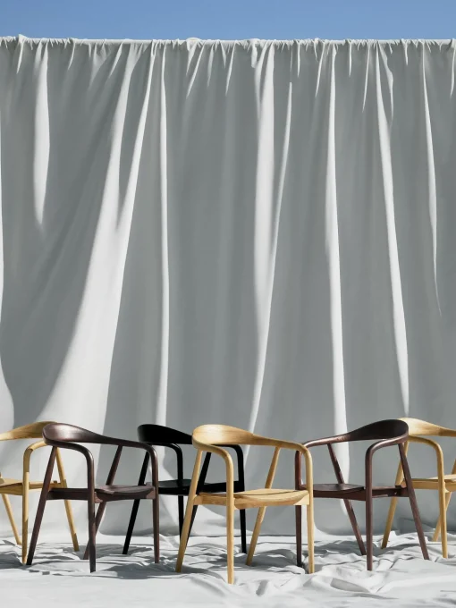 Silla Con Reposabrazos De Madera Angelina