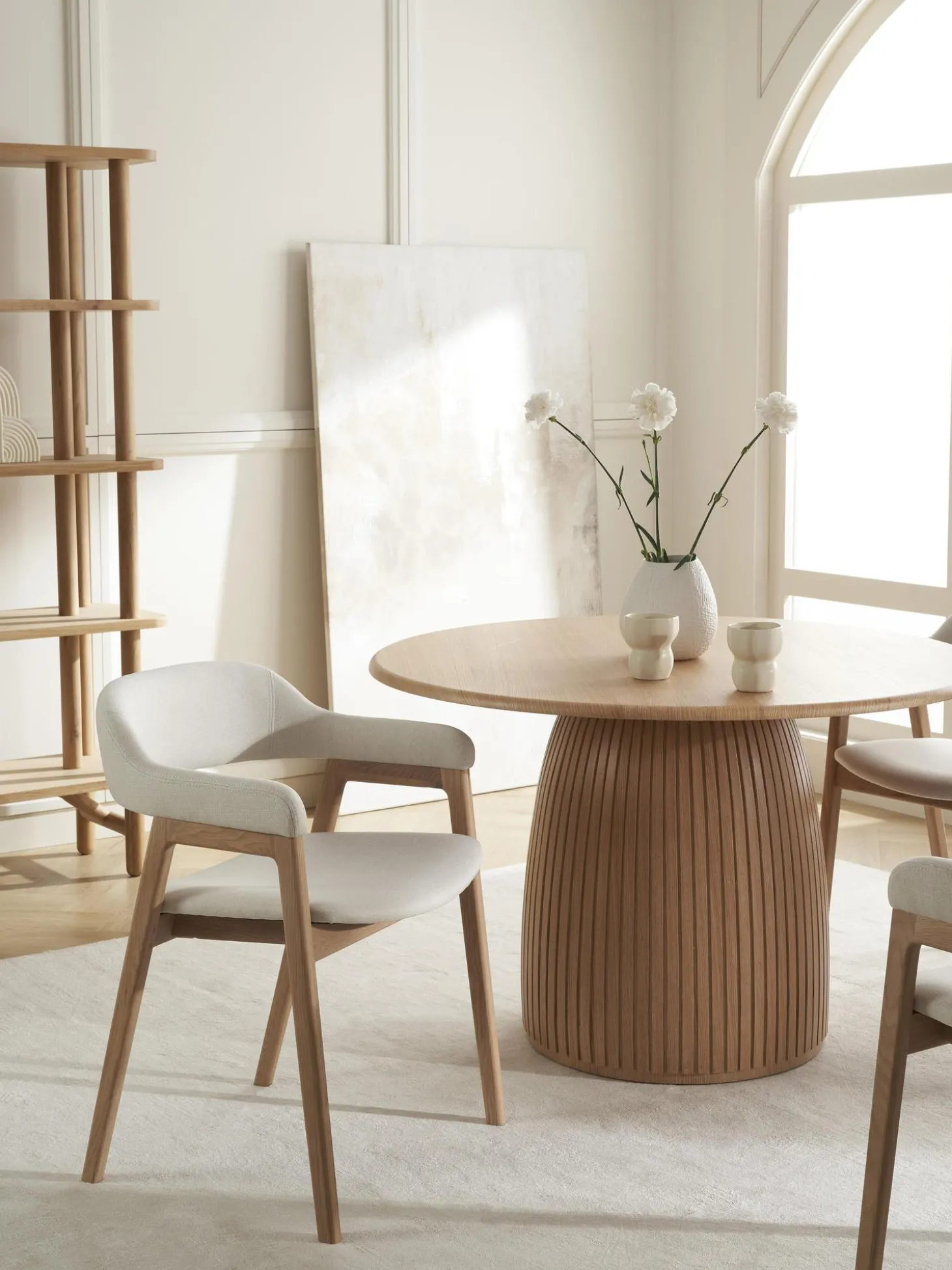 Silla Con Reposabrazos De Madera Santiano