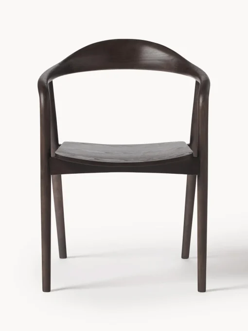 Silla Con Reposabrazos De Madera Angelina