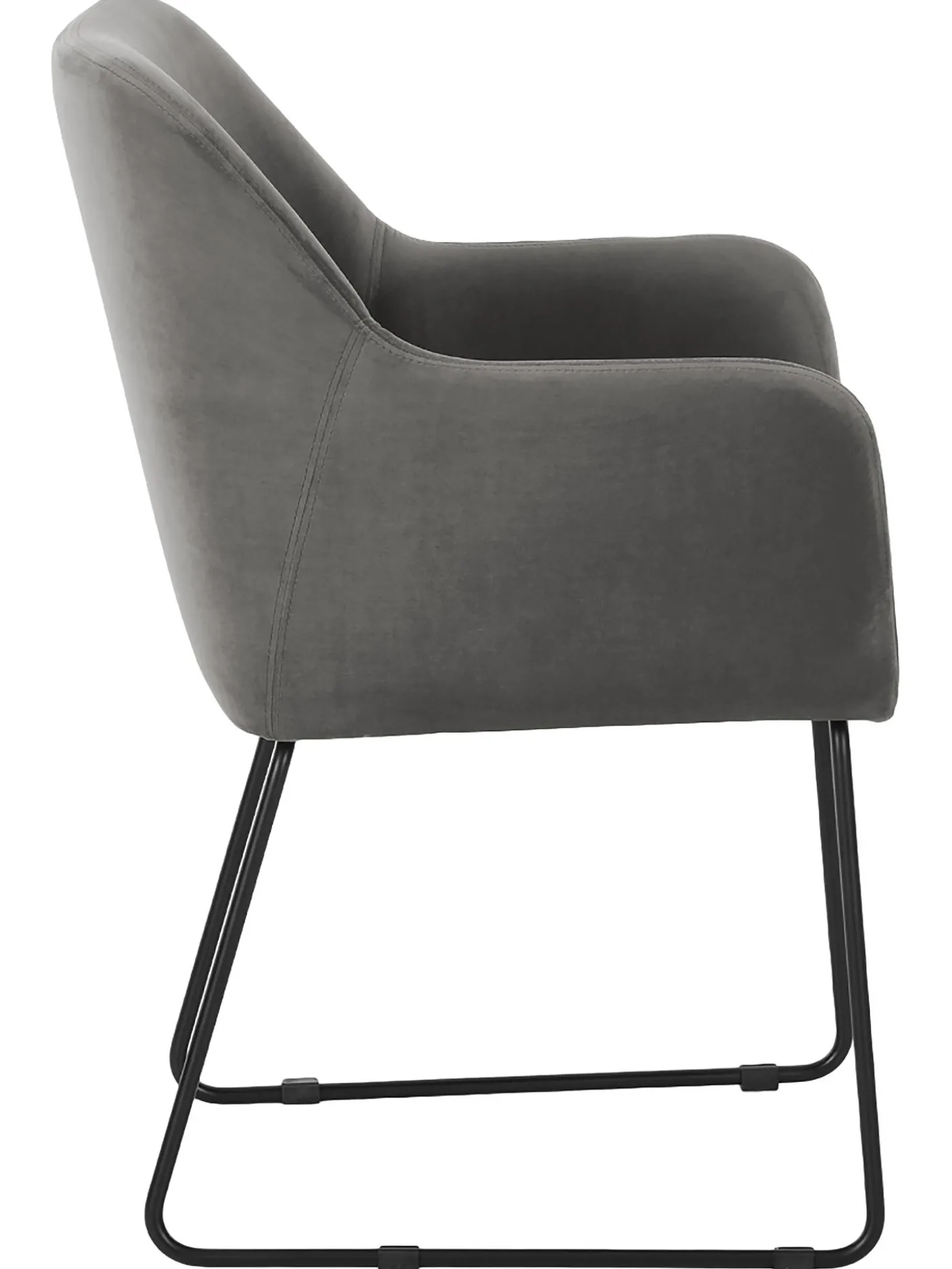 Silla Con Reposabrazos De Terciopelo Isla