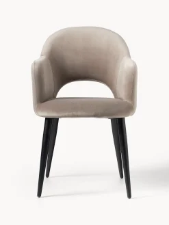 Silla Con Reposabrazos De Terciopelo Rachel