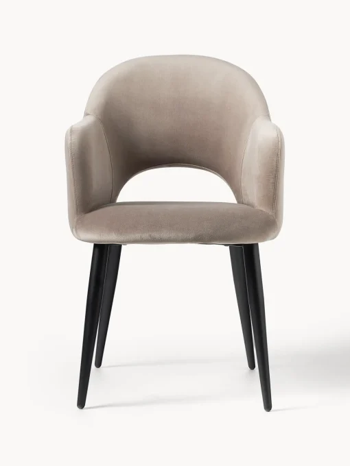 Silla Con Reposabrazos De Terciopelo Rachel
