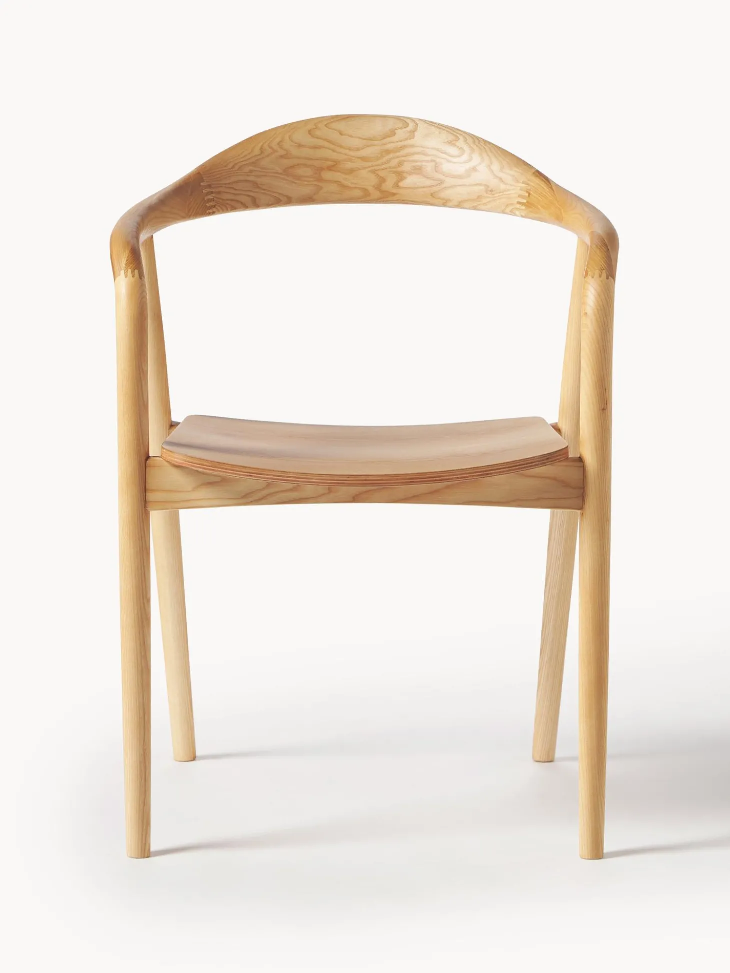 Silla Con Reposabrazos De Madera Angelina