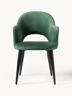 Silla Con Reposabrazos De Terciopelo Rachel