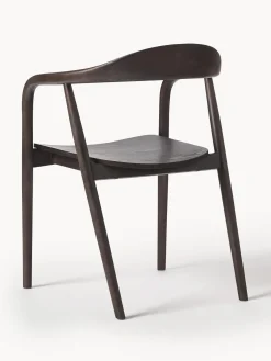 Silla Con Reposabrazos De Madera Angelina