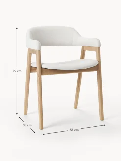Silla Con Reposabrazos De Madera Santiano