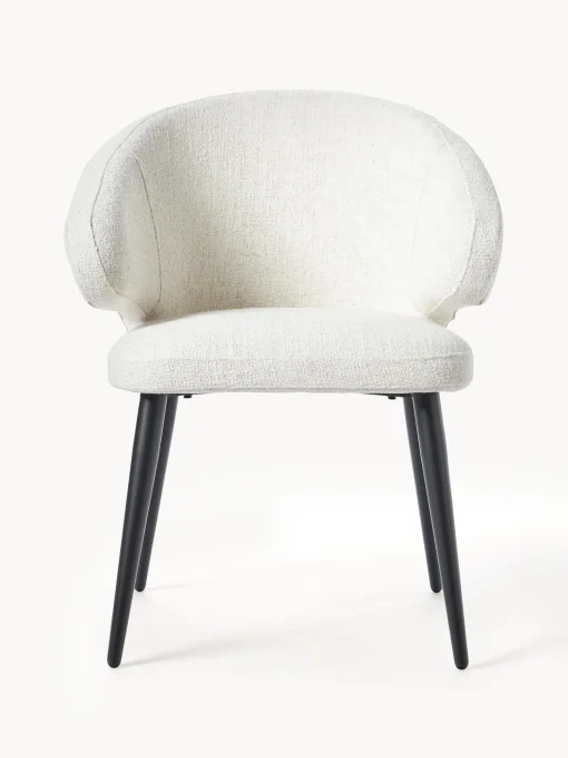 Silla Con Reposabrazos De Tejido Boucle Celia