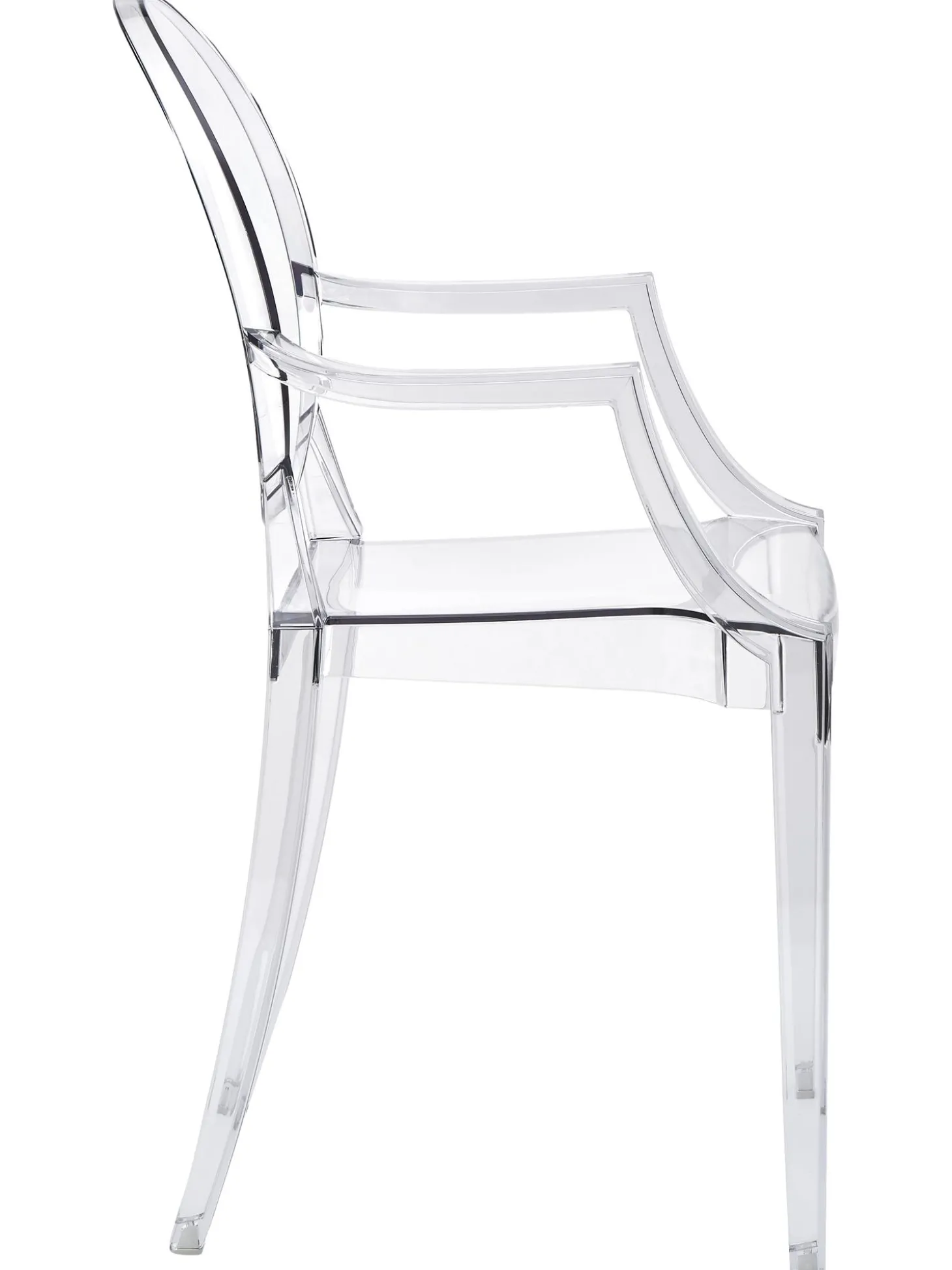 Silla Con Reposabrazos De Diseno Louis Ghost