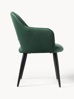 Silla Con Reposabrazos De Terciopelo Rachel