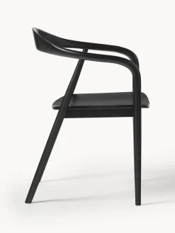 Silla Con Reposabrazos De Madera Angelina